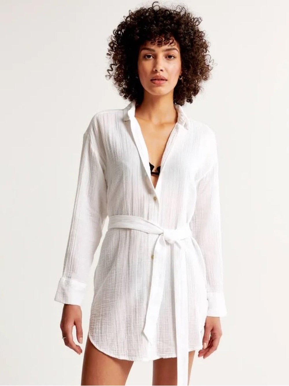 Abercrombie Gauzy Beach Mini Dress Coverup